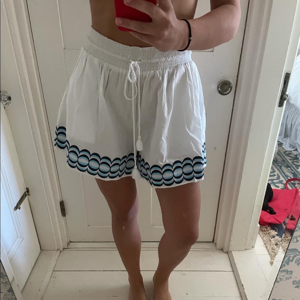 Rae Feather embroidered shorts NWT